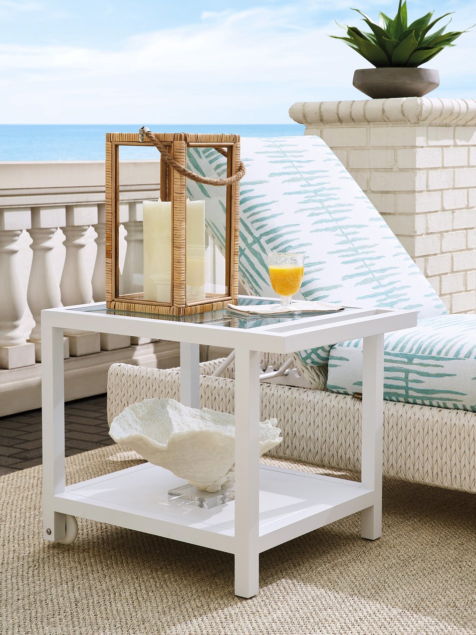 Kilamanjaro Outdoor Serving End Table