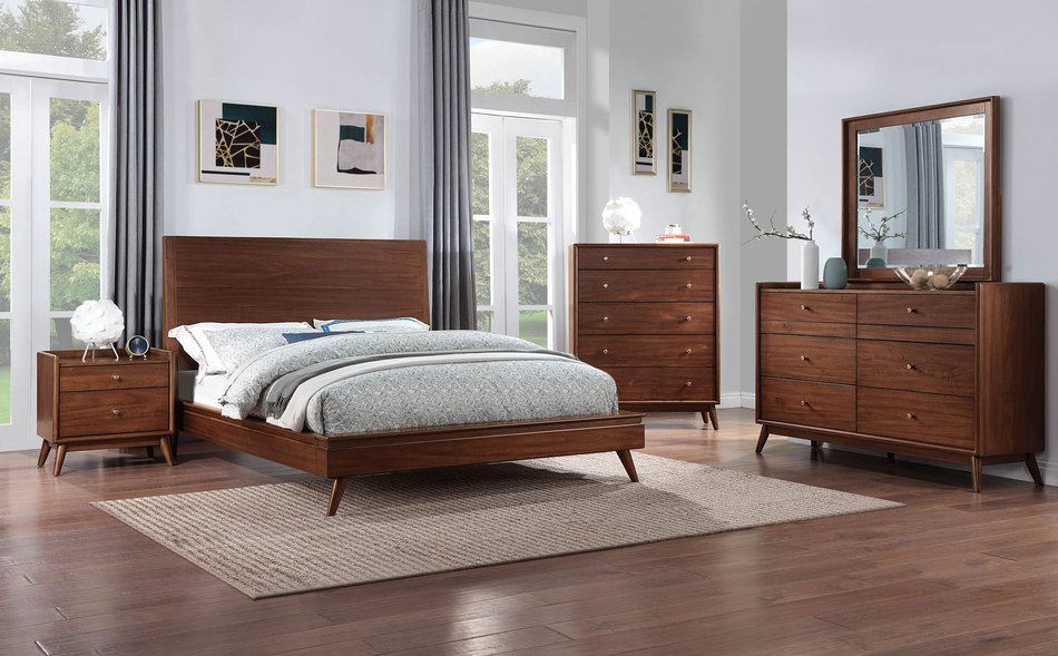Mid Century 4 Piece Queen Bedroom