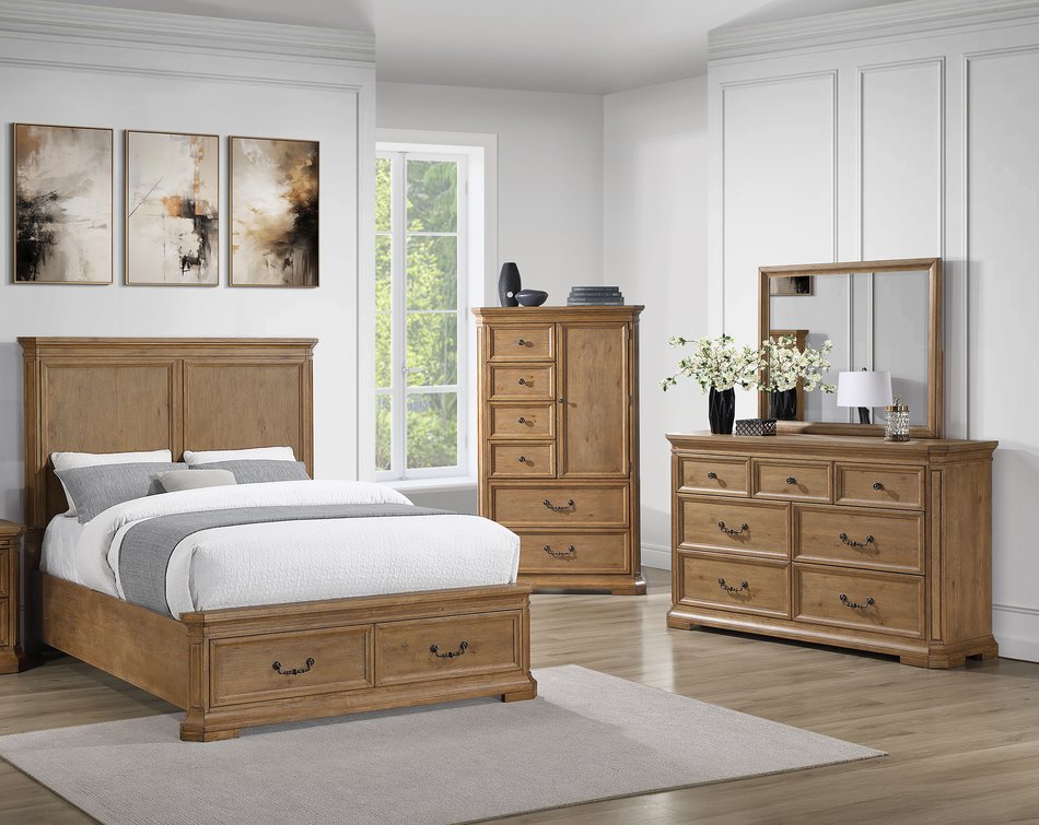 French 4 Piece Queen Bedroom