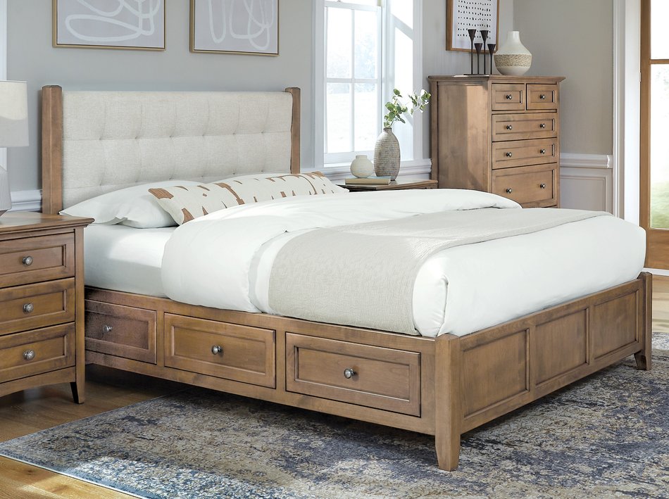 McKenzie Queen Upholstered Storage Bed