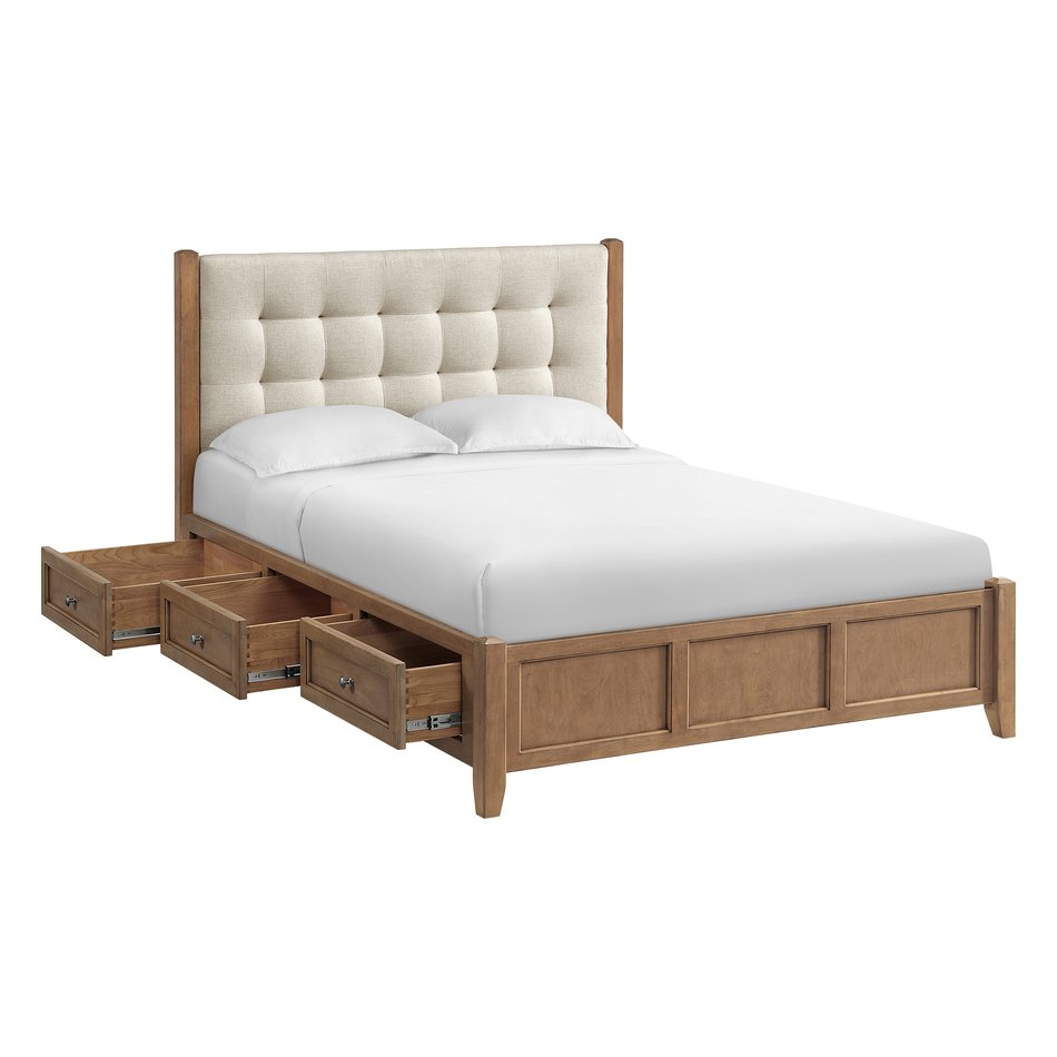McKenzie King Upholstered Storage Bed