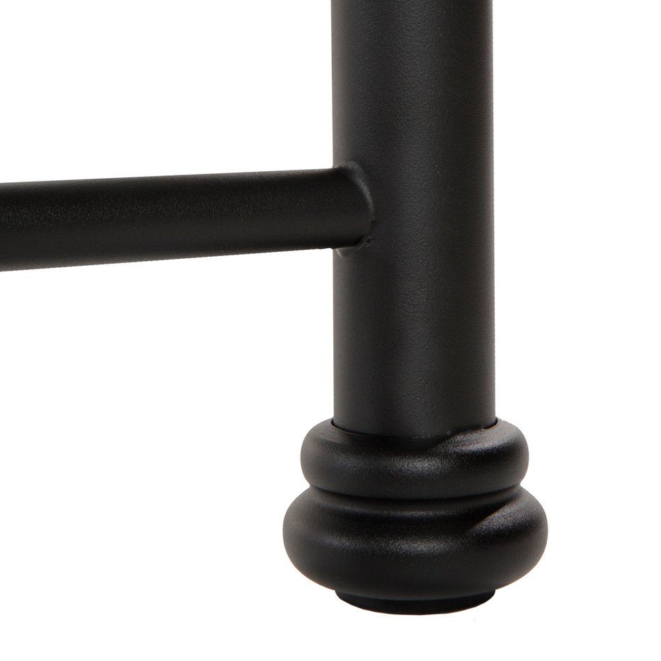 Textured Black Metal Accent Baldwin King Bed