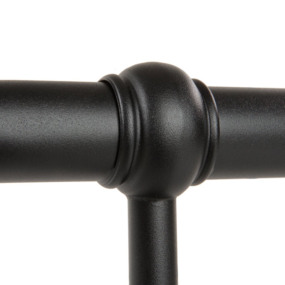 Textured Black Metal Accent Baldwin King Bed