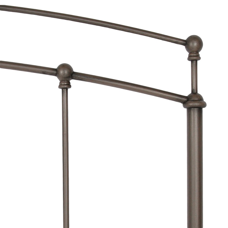 Black Walnut Metal Accent Fenton Twin Bed