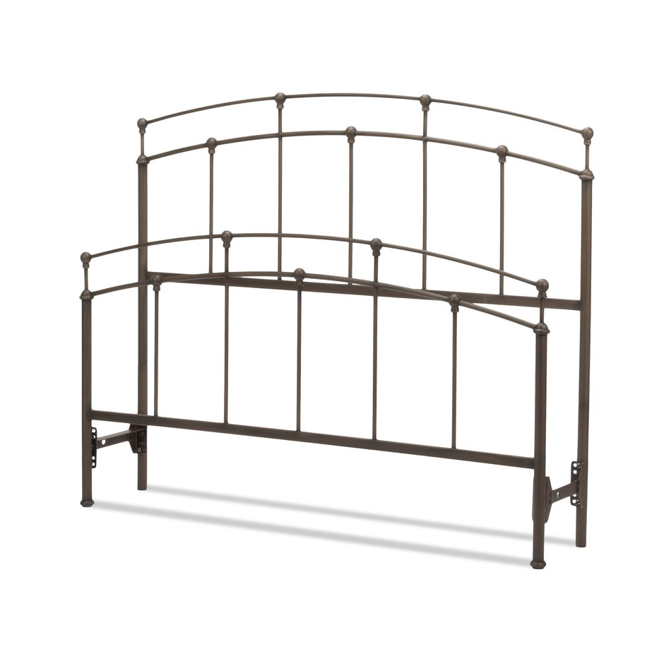 Black Walnut Metal Accent Fenton Queen Bed