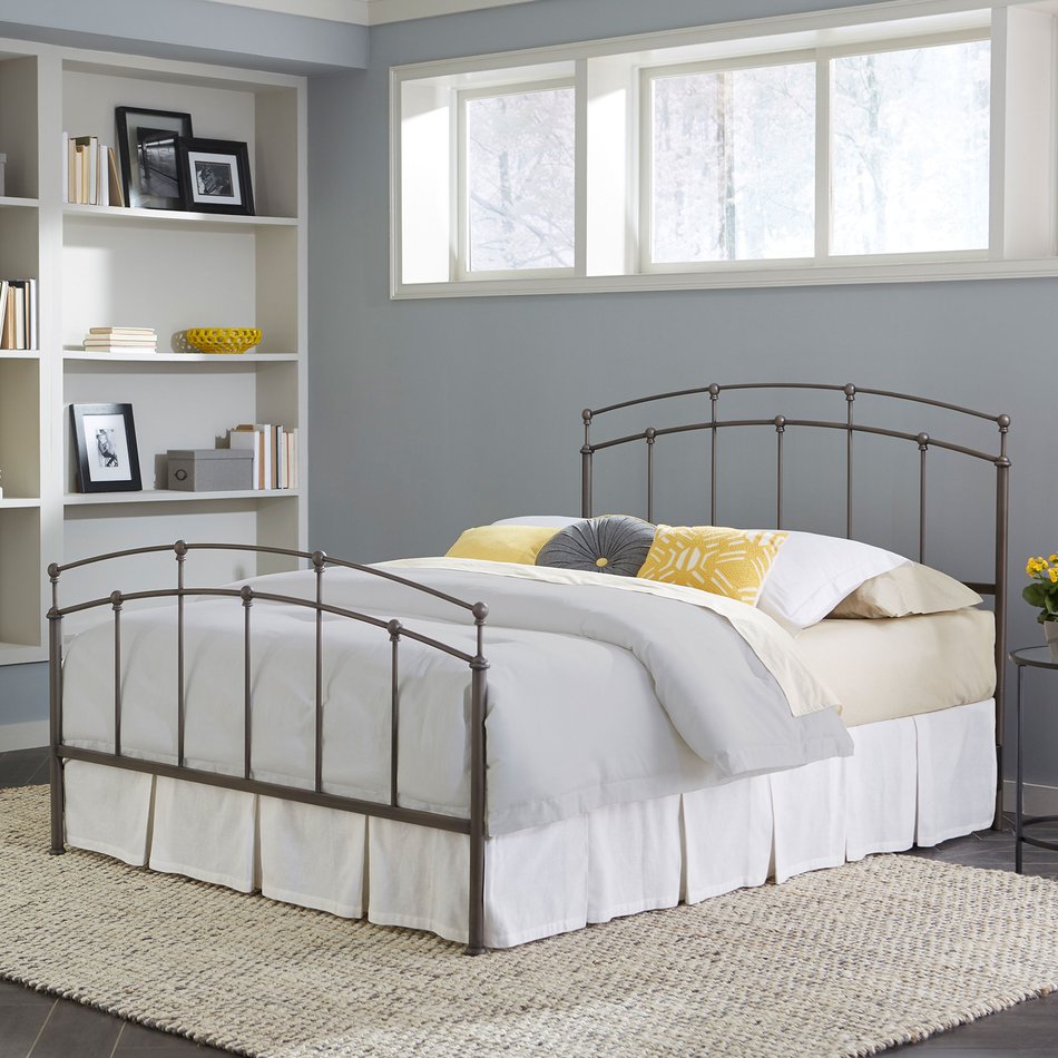 Black Walnut Metal Accent Fenton King Bed