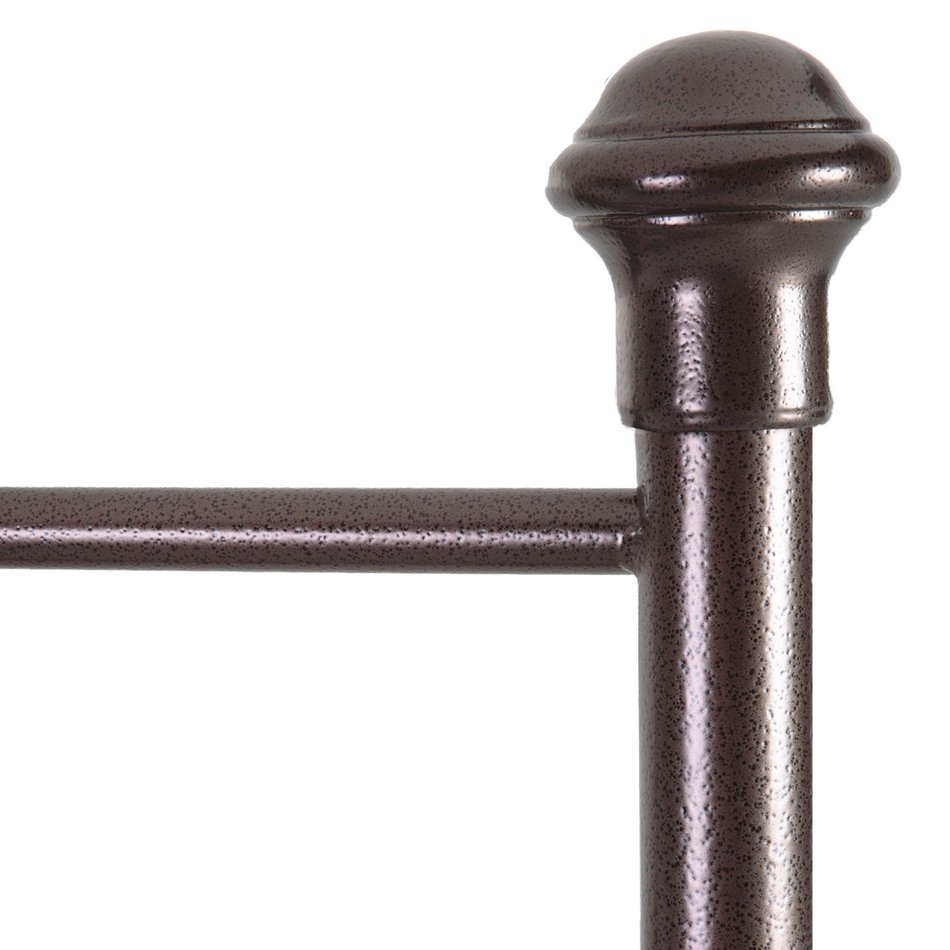 Hammered Brown Metal Accent Dexter Queen Bed