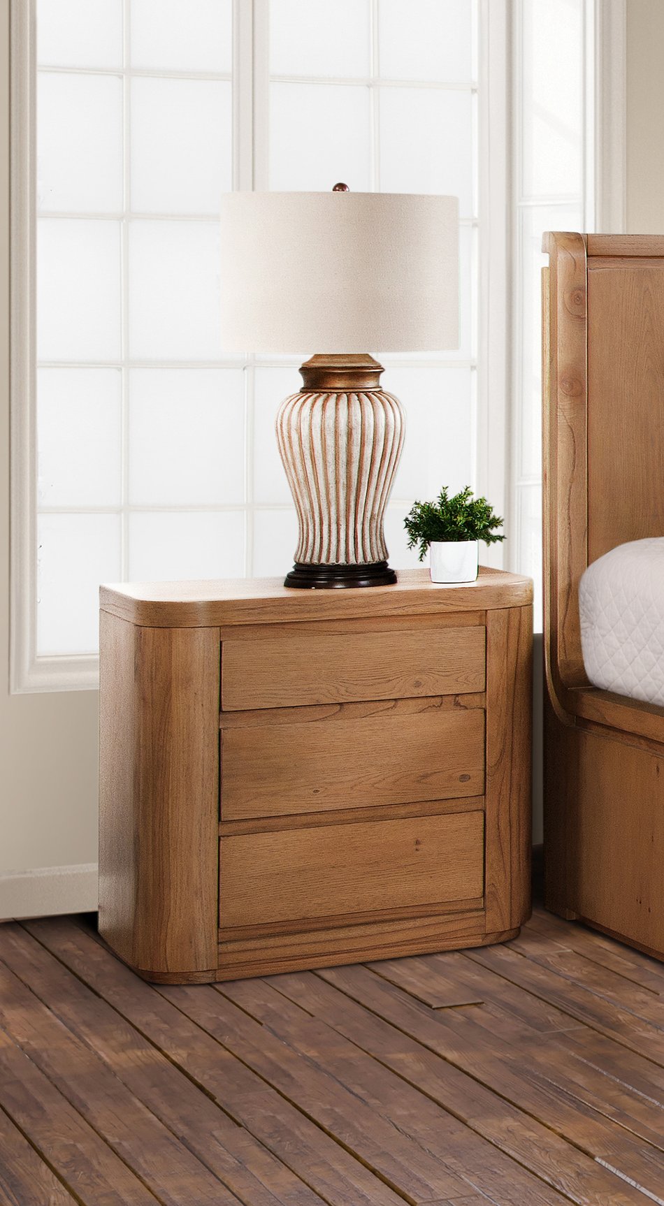 Millers Creek 3 Drawer Nightstand