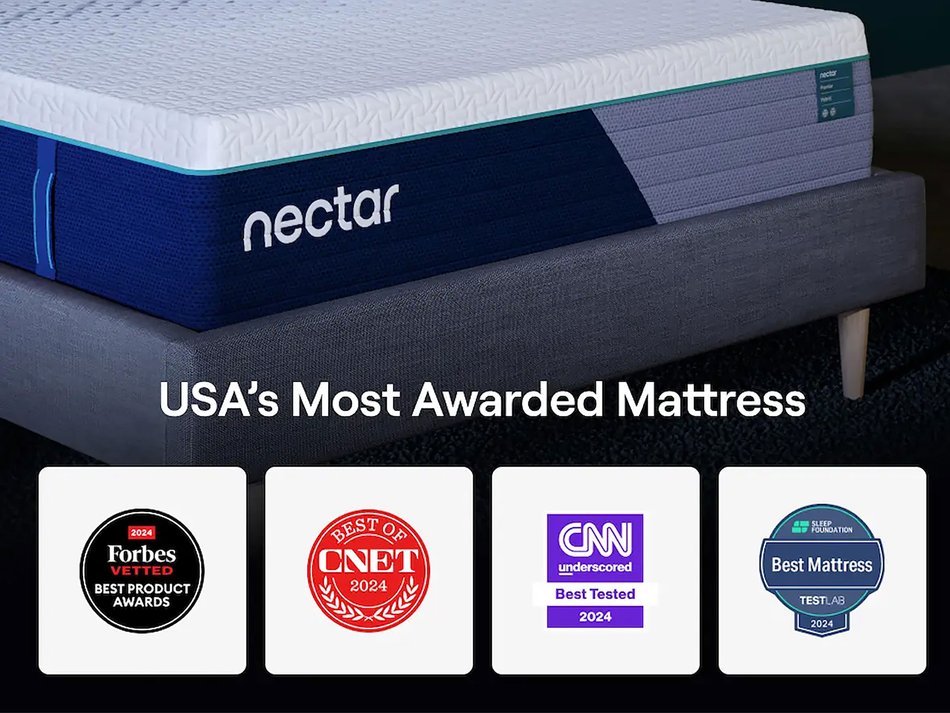 Nectar Hybrid Premier Quilted Medium Twin Mattress