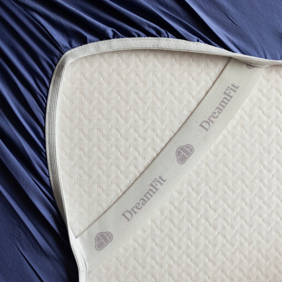 DreamFit 100% Pima Cotton Twin Blue Sheet Set