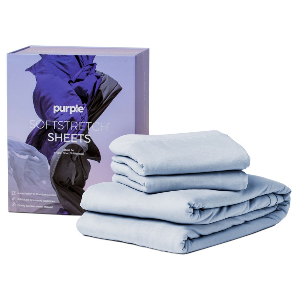 Purple SoftStretch Sheet Set Twin / Twin XL Twin/Twin Xl Morning Mist Shee