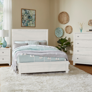 white kids bedroom furniture set and fuzzy area rug